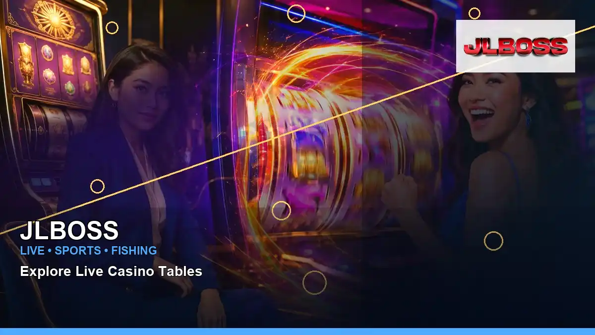 JLBOSS high-energy VIP casino rewards in a left close-up layout for Philippine players